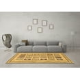 thumbnail image 3 of Ahgly Company Indoor Rectangle Abstract Brown Modern Area Rugs, 8' x 10', 3 of 4