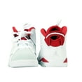 thumbnail image 6 of Jordan 6 Retro BT Infants/Toddlers Shoes White/Gym Red/Platinum White 384667-113, 6 of 6