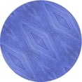 thumbnail image 1 of Ahgly Company Indoor Round Patterned Sky Blue Dress Blue Area Rugs, 3' Round, 1 of 1