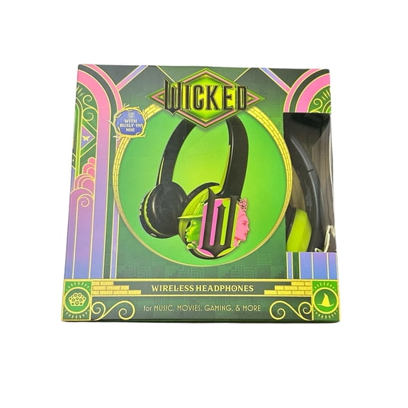 Wicked Wireless Headphones with Built-in Mic, Bluetooth Over-Ear