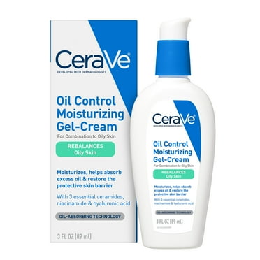 CeraVe Oil Control Moisturizing Gel-Cream Face Moisturizer To Rebalance Oily Skin 3 fl oz