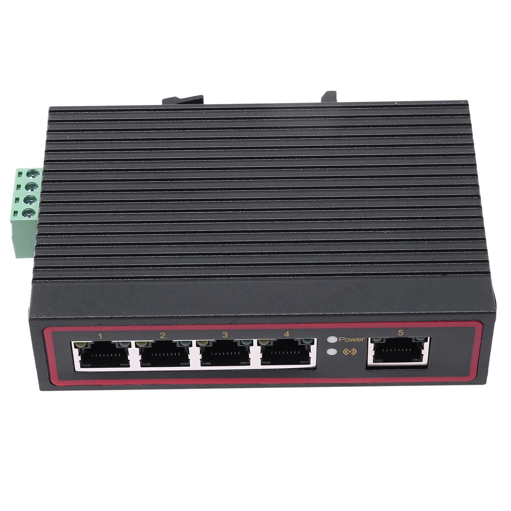 2X 5-Port RJ45 10/100M Ethernet Desktop Switch Hubs Network Laptop DIN Rail Type,2x Ethernet Switch,Black