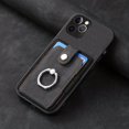 thumbnail image 3 of Stylish iPhone 14 Pro Case with Artificial Leather & Retro Hardware Ring - Perfect Fit for Apple 14plus Card Case, 3 of 5