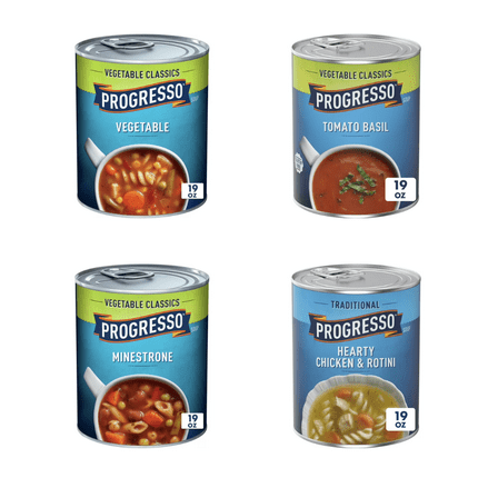 Progresso Quick Comfort Soup Pack – A 8-Variety Collection of Delicious, Ready-to-Serve Soups