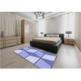 thumbnail image 5 of Ahgly Company Machine Washable Indoor Square Transitional Royal Blue Area Rugs, 4' Square, 5 of 7
