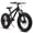 Black, variant on 20" Fat Tire Mountain Bike, 7-Speed with Front Suspension, Dual Disc Brakes, Steel Frame, All-Terrain Ride – Black