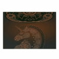 thumbnail image 1 of Unicorn Cutting Board, Unicorn Profile with Exotic Laced Design Mandala Details Design Art, Decorative Tempered Glass Cutting and Serving Board, Small Size, Burgundy, by Ambesonne, 1 of 1