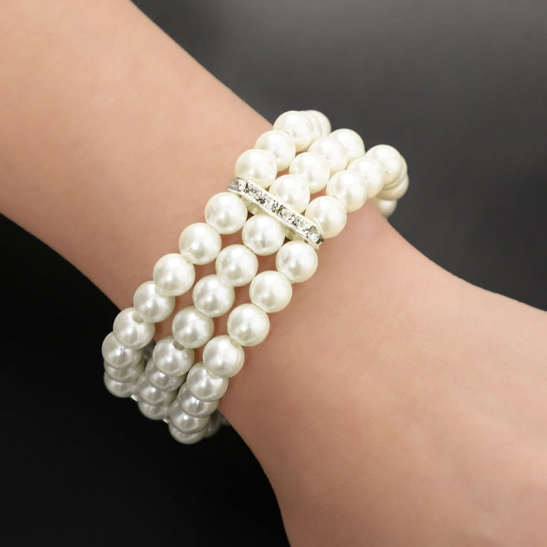 Kit bracelet fil élastique perles jade orange pale - Kit bracelet