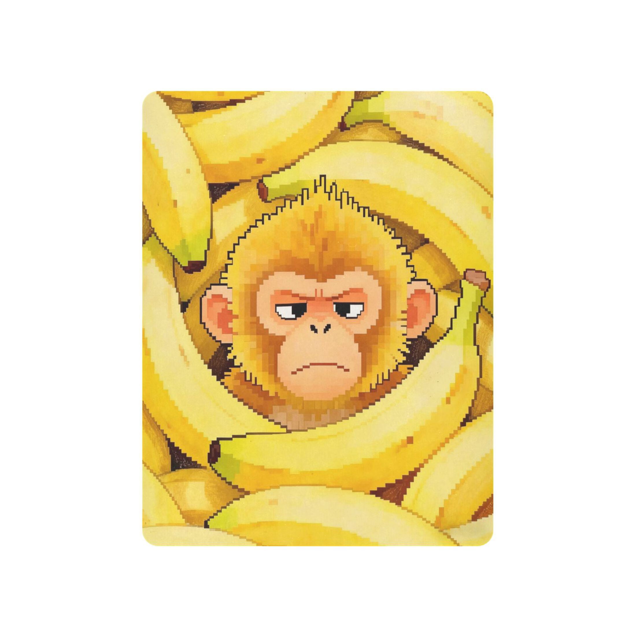 Baby Essentials 52”x 28”- Standard Cotton-like Modal Elastic- Monkey Pattern Design Crib Sheets for Newborns and Toddlers