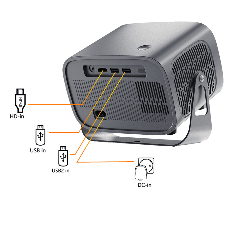Portable Video Projector, A10 Android Smart LED Projector