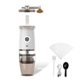 thumbnail image 1 of Yuarrent Molinillo de café portátil Manual Universal, fresadora desmontable, máquina de molienda de bebidas ajustable de 5 velocidades, para viajar Juegos de servir café y té blanco Yuarrent HA060736-02B, 1 of 6