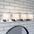 thumbnail image 3 of Design House Dove Creek Modern 4-Light Vanity Light in Polished Chrome with Frosted Glass, 3 of 23