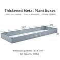 thumbnail image 6 of Amoboro 12x4x1ft Outdoor Metal Raised Garden Bed Planter Box for Vegetables, Flowers, Herbs 2pcs, 6 of 10