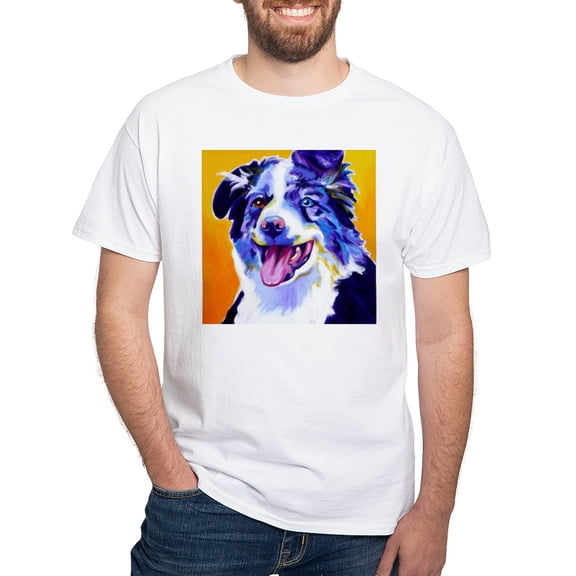 CafePress - Aussie #5 Square Men's Value T Shirt - Men's White Classic Cotton T-Shirts