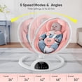 thumbnail image 3 of Babyomi Baby Swing for Infant, Electric Bluetooth Swing Rocker with 5 Sway Speeds& 10 nursery rhyme , Pink, 3 of 8