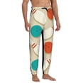 thumbnail image 4 of Kdxio Vintage Bowling Pattern Joggers,Sweatpants for Men with Pockets-Large, 4 of 5