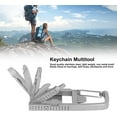 thumbnail image 4 of Folding Outdoor Multi Tool, Multifunctional Stainless Steel Ruler Screwdriver Bit Portable Keychain Multitool for Daily Use, 4 of 5