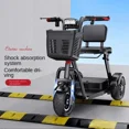 thumbnail image 3 of Triciclo eléctrico para personas mayores, scooter, batería de litio recargable, plegable y portátil, motocicleta eléctrica para adultos, 3 of 4