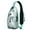 Greenish-blue-43, variant on Ocean Life and Tropical Fish Sling Bag with Nautical Beach Coral Print, Lightweight Crossbody Backpack, Adjustable Strap, Durable for Travel and City Walks