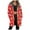 Red, variant on larppty Women's Long Warm Teddy Fleece Jacket - Hooded Elegant Plush Christmas Transition Winter Coat（Dark Green，L）