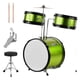 thumbnail image 1 of Tambor de percusión Niños Niños Principiantes Junior Juego de batería de 3 piezas Kit de batería Instrumento musical de percusión con platillos Baquetas Taburete ajustable Irfora Tambor de percusión, 1 of 6