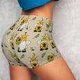 thumbnail image 3 of Picia Gnomes Bees And Sunflowers Printed Workout Shorts for Women Seamless Scrunch Butt Lifting High Waisted Yoga Gym Booty Running Moisture-wicking Short Pants-, 3 of 9