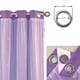 thumbnail image 3 of Cortina Yancorp 86x160 cm Estrellas Moradas con Diseño Calado Térmico, 3 of 7