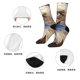 thumbnail image 5 of Fotbe Eagle With USA Flags Calcetas Largas con Estampado para Hombre y Mujer – Calcetas de Compresión Transpirables y Elásticas, Viajar y Uso Diario Talla 5-11, 5 of 6