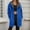 Blue, variant on Long Zip Up Hoodie Women Casual Hooded Long Tunic Sweatshirts Y2k Comfort Hoodies Fall Jacket Coat with Pockets
