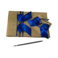 thumbnail image 1 of GUOOL Vintage Wedding Pen Set Guest Book Signing Burlap Cover Wedding Party Decoration Blue, 1 of 7