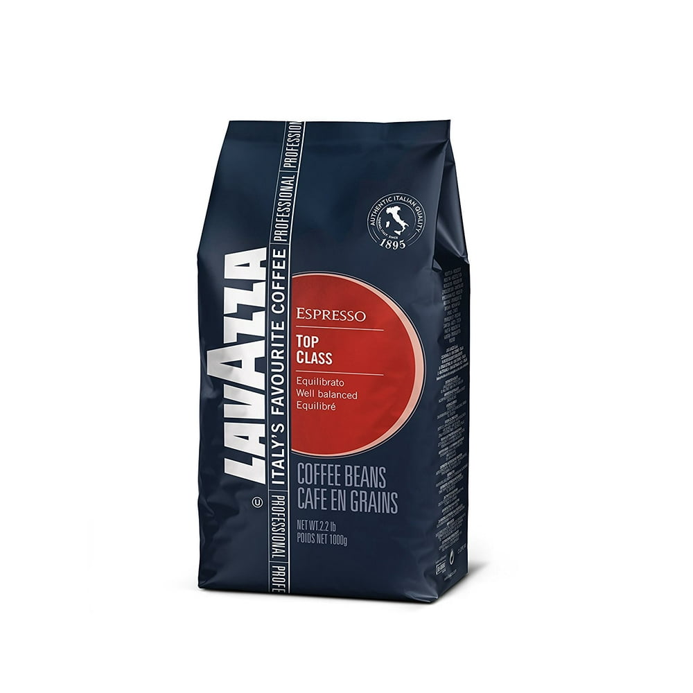 Lavazza Top Class Whole Bean Coffee Blend, Medium Espresso Roast, 35.2