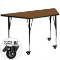 thumbnail image 2 of Bowery Hill Table d'Activité Mobile Trapézoïdale 31" x 46" en Chêne, 2 of 2