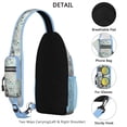thumbnail image 3 of Crossbody Sling Backpack for Women Men Floral Sea Turtle Light Green Shoulder Sling Crossbody Casual Chest Bag for Travel Sports Running Hiking, 3 of 6