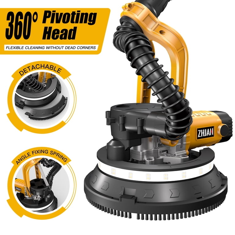 ZHJAN Electric Drywall Sander with Vacuum - Heavy Duty 880W, 5