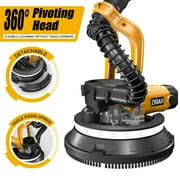 ZHJAN Electric Drywall Sander with Vacuum - Heavy Duty 880W, 5-Speed 1000-2100RPM, Extendable Handle, 12 Discs & Dust Bag, LED Light (59)
