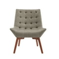 thumbnail image 5 of Linon Cassia Mid-Century Button Tufted Accent Chair, Gray, 5 of 10