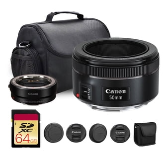 Canon EF-S 24mm f/2.8 STM Lens for DSLR + Deluxe Accessory Kit