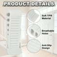 thumbnail image 3 of Rubber Door Stopper Wedge Door Stoppers for Bottom of Door with Holder Sturdy Stackable Doorstop Wall Protector White, 3 of 6