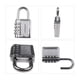 thumbnail image 4 of Número De Candado Maleta Candado Combinación Candado 4 Dial Sin Llave Antirrobo Aleación De Zinc Universal Para Maletas GYM LockerBlack, 4 of 8