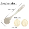 thumbnail image 2 of 9.45 inch Long Handle Dish Brush with 2 Natural Loofah Dish Scrubber Pad,Heavy-Duty Wool Scrubber Tool,Non-Scratch Scouring Sponge Cleaning Brush for Dishes,Sink,Pots,Pans and More (Z-Grey), 2 of 8