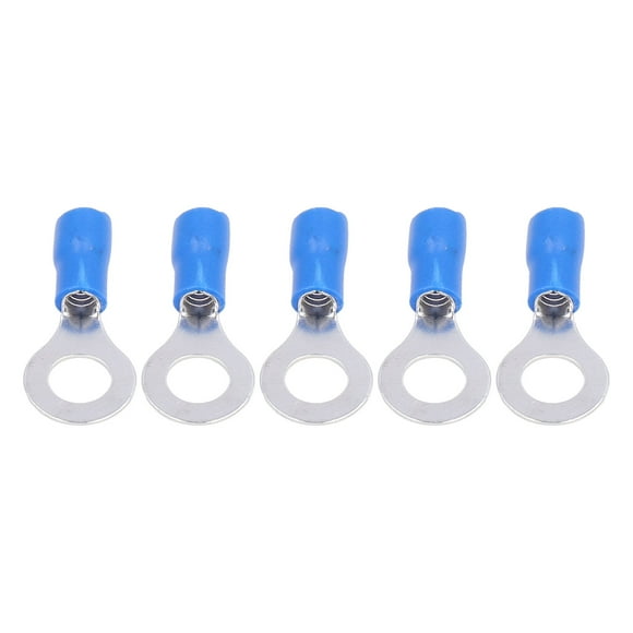 Rings Copper Crimp Terminals, 100Pcs Tin Plating Chemical Resistance Pre Insulated Ring Terminal For Machinery