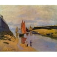 thumbnail image 2 of Monet, Claude 17x15 White Modern Wood Framed Museum Art Print Titled - Port of Trouville, 2 of 4