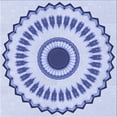 thumbnail image 1 of Ahgly Company Machine Washable Indoor Square Transitional Heavenly Blue Area Rugs, 8' Square, 1 of 7