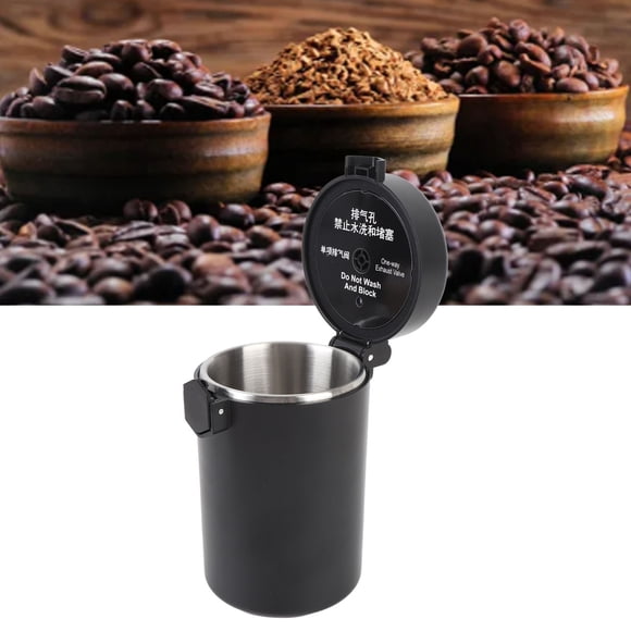 Contenedor De Granos De Café, De Monitoreo De Humedad Del Recipiente De Café Acero Inoxidable 304 De Grado Alimenticio Sellado Eficiente Con Cuchara Para Alimentos Secos