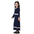 thumbnail image 5 of TAIAOJING Girls Summer Dress for Kids Girl Color Contrast Long Sleeve Girl Long Skirt Dress A-Line Sundress 4-5 Years, 5 of 9