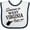 White and Navy, variant on Inktastic Someone in West Virginia Loves Me Boys or Girls Baby Bib