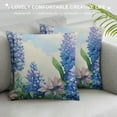 thumbnail image 3 of Fenyluxe Blue Hydrangea Wildflower Spring Throw Pillow Covers Outdoor Spring Summer Floral Decor Farmhouse Lumbar Decorative Throw Pillows Cases Decorations for Couch Sofa Porch 20x20in, 3 of 5