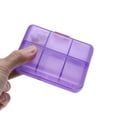 thumbnail image 6 of Unique Bargains Durable 9 Grids Double Layer Pill Case Purple, 6 of 6