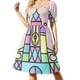 thumbnail image 2 of Diversión para todos. Todos para divertirse. Vestido de carnaval de manga corta, elegante conjunto para mujer, vestido de noche, vestido bonito para mujer, vestidos de baile., 2 of 7