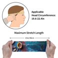 thumbnail image 4 of Lsque Abstract Colorful Art Supplies Pattern Sweatbands Sports Headband for Men & Women - Moisture Wicking Athletic Cotton Terry Cloth Sweatband for Tennis, Basketball, Running, 4 of 9